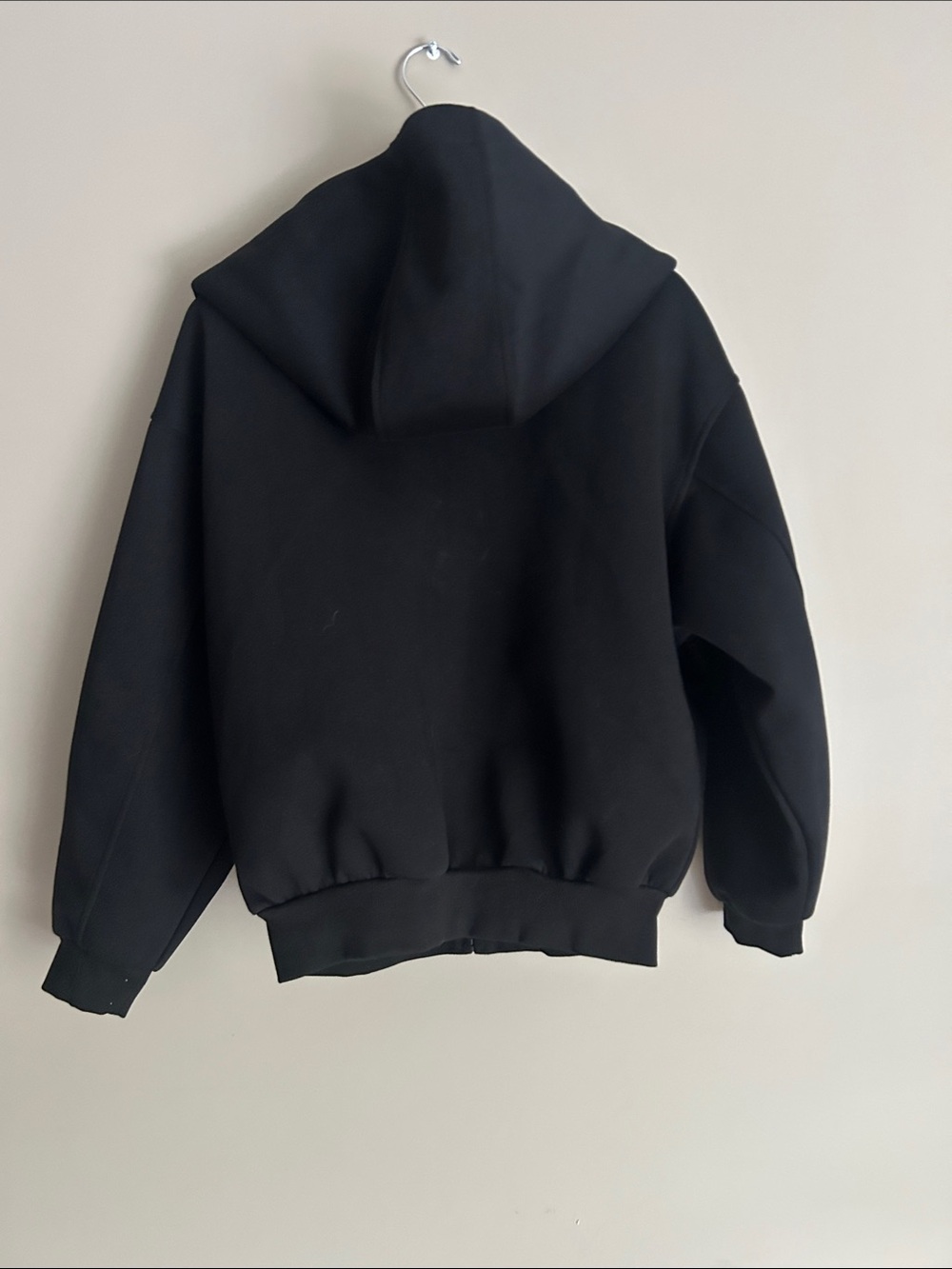 FDR Studio Black Zip-Up Hoodie Jacket -  Cozy heavy coat to ease anxiety - Picture 3 of 3